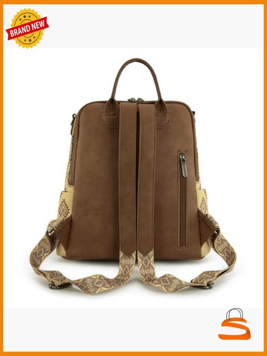 Convertible Backpack Purse for Women Canvas Travel Bag